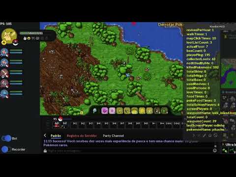 [KizuBOT] 25min fishing, stopped due to pokemon health fixed 1% without food - Bot para PokeXGames