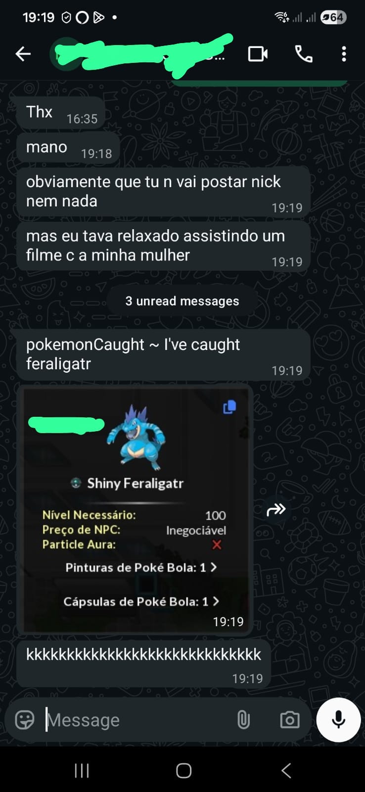 Cliente Shiny Hunter - Shiny Feraligatr Catcher